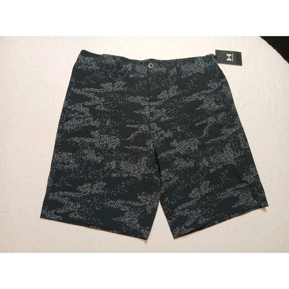 Under Armour Storm Men's Size 34 Black Camo UA Golf 10" Printed Shorts $70‎ NWT